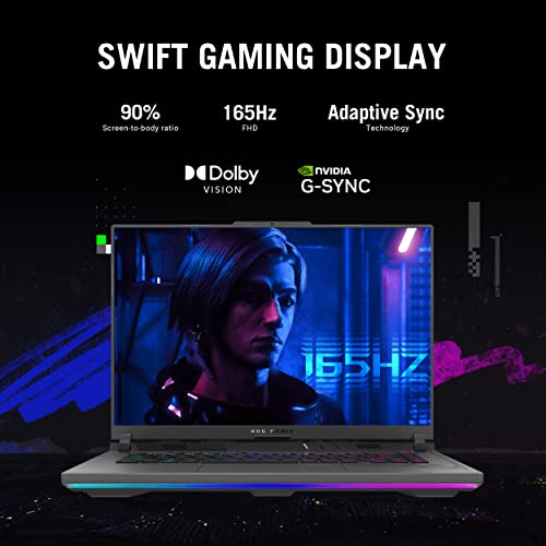 ASUS ROG Strix G16 (2024) Gaming Laptop, 16” ROG Nebula Display 16:10 QHD 240Hz, NVIDIA® GeForce RTX™ 4070, Intel® Core™ i9-14900HX, 16GB DDR5-5600, 1TB PCIe Gen4 SSD, Wi-Fi 6E, Win 11, G614JIR-AS94