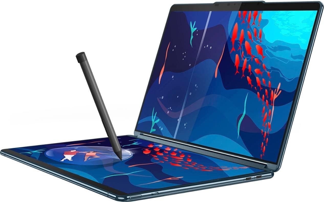 Lenovo Yoga Book 9i 2-in-1 13.3" 2.8K Dual Screen OLED Touch Laptop - Intel Core i7-1355U with 16GB Memory - 512GB SSD - Tidal Teal ((512GB - China Model No Warranty)