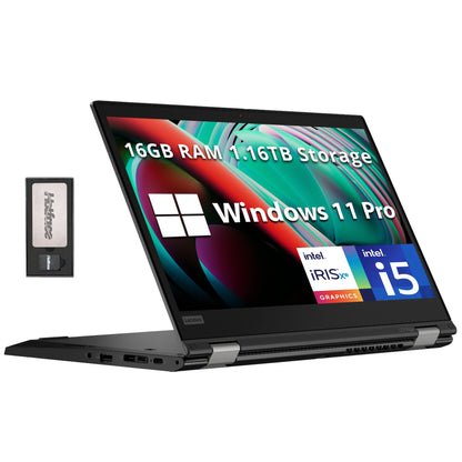 Lenovo - ThinkPad L13 Yoga 2-in-1 13.3" Touch-Screen Laptop - Intel Core i5-1021U - 8GB Memory - 256GB SSD - Black