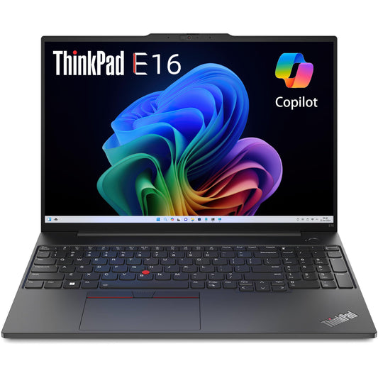 Lenovo ThinkPad E16 Business Laptop (16" FHD+ Display, AMD Ryzen 5 7530U(> i7-1165G7), 16GB RAM, 512GB SSD) Fingerprint, Backlit, 1080p Webcam, WiFi 6, Ethernet, Win 11 Pro w/ AI Copilot, 2024, Black