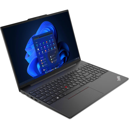 Lenovo ThinkPad E16 Business Laptop (16" FHD+ Display, AMD Ryzen 5 7530U(> i7-1165G7), 16GB RAM, 512GB SSD) Fingerprint, Backlit, 1080p Webcam, WiFi 6, Ethernet, Win 11 Pro w/ AI Copilot, 2024, Black